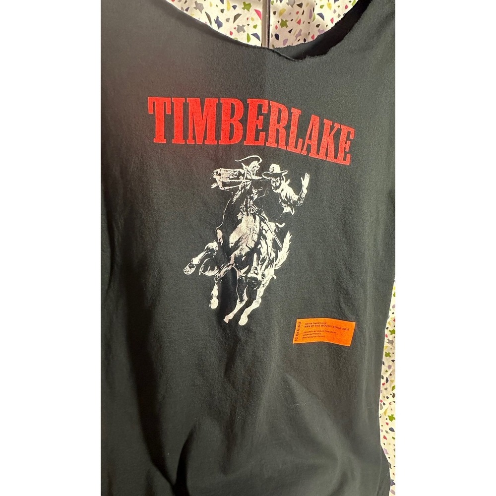 Official, Justin Timberlake tour shirt, Man of the Woods tour, 2018! Cropped XLg